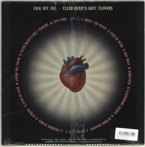Jack Off Jill Clear Hearts Grey Flowers - Sealed US vinyl LP album